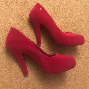 Size 9 hot pink Vivienne Westwood Melissa pumps